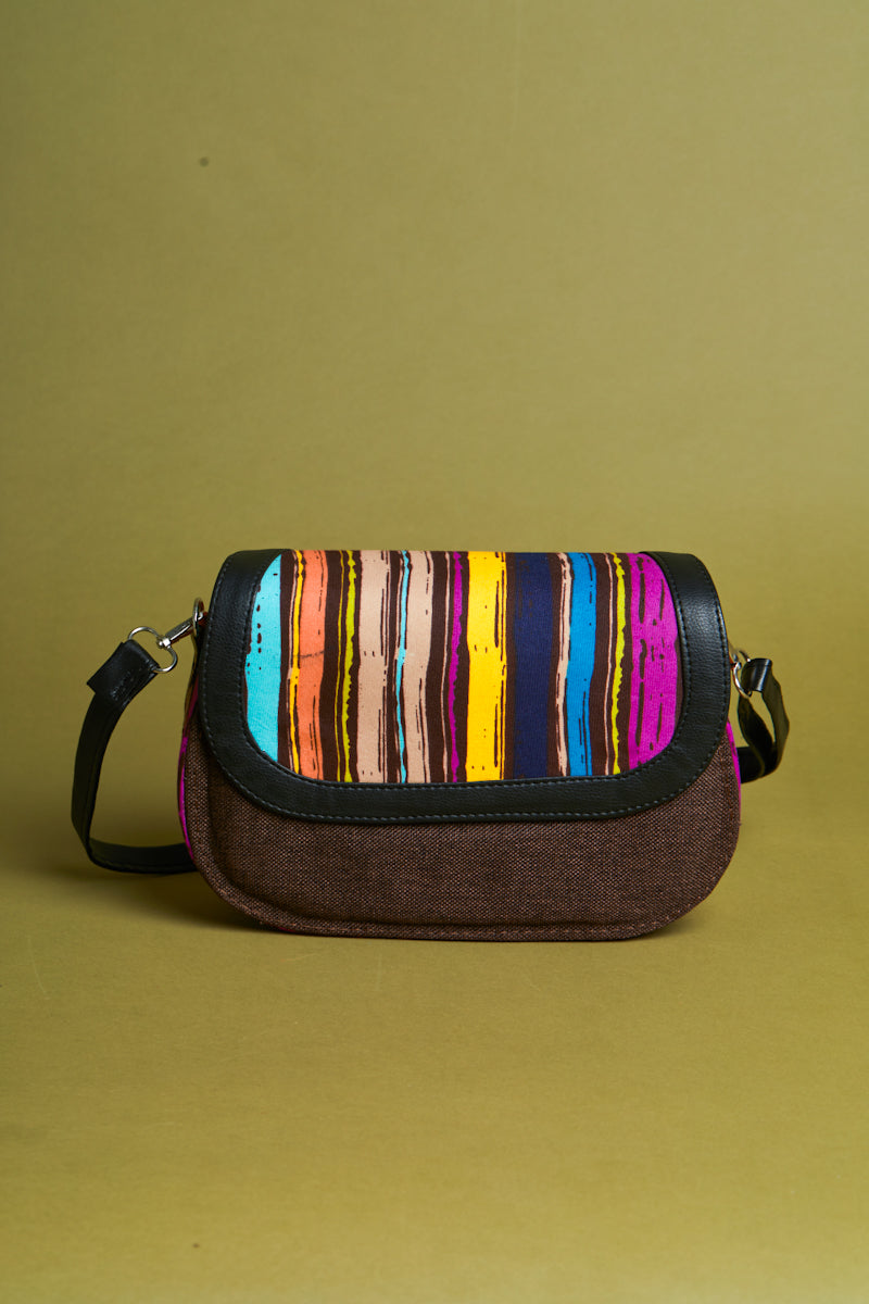 African crossbody bag- The Jute
