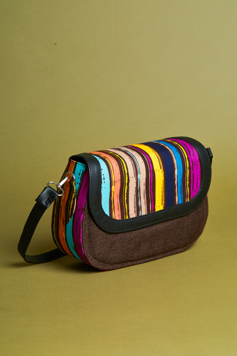 African crossbody bag- The Jute