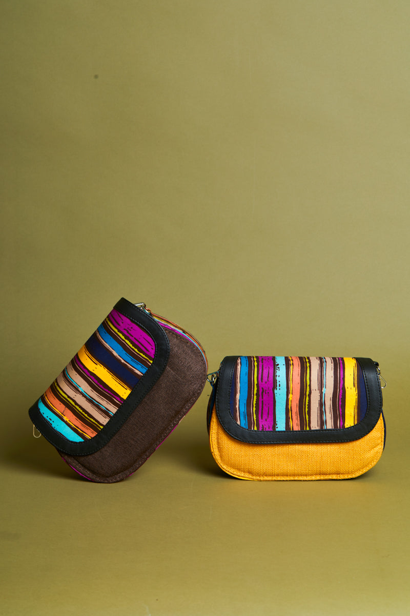 African crossbody bag- The Jute