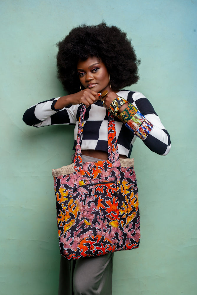 Reversible Jute tote bag