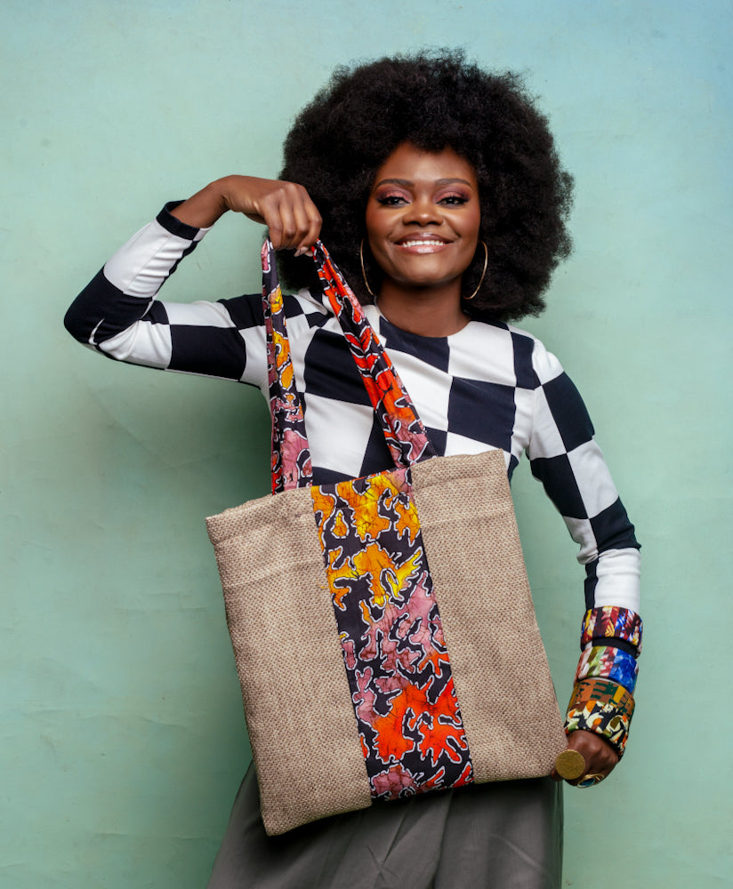 Reversible Jute tote bag