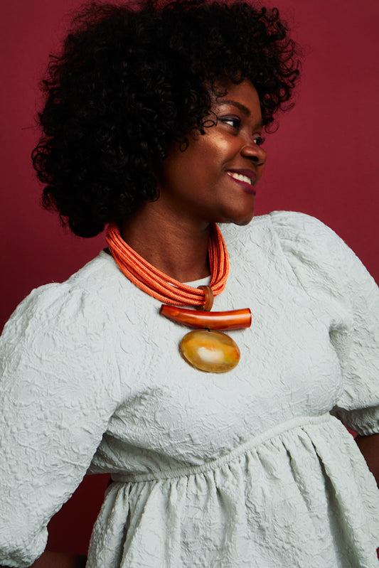 Makia Necklace - Orange