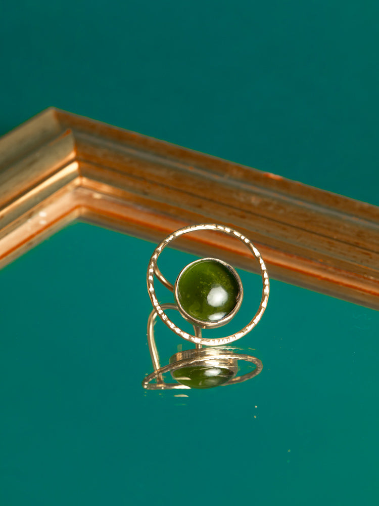 African Arty ring - The Nairo- Green