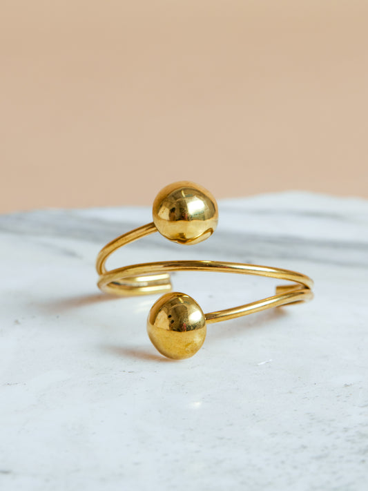 African Style Brass Bangle - Mara