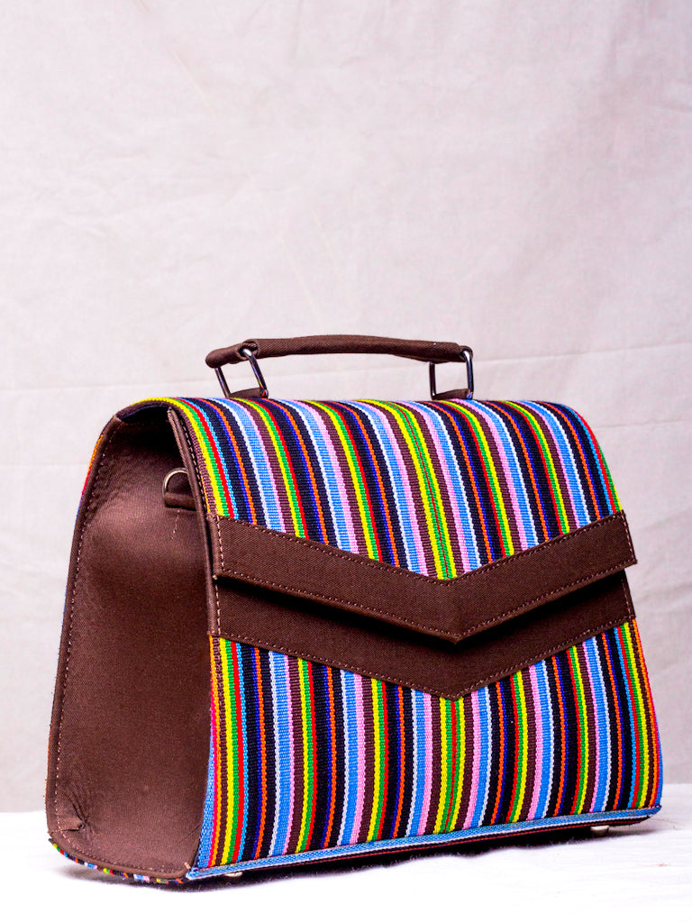 AFRICAN STYLE HANDBAG - WANI ASOKE STRIPES