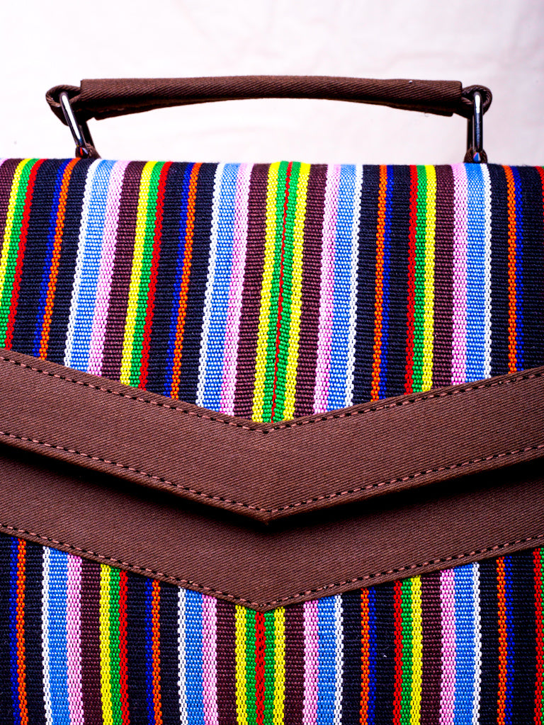 AFRICAN STYLE HANDBAG - WANI ASOKE STRIPES