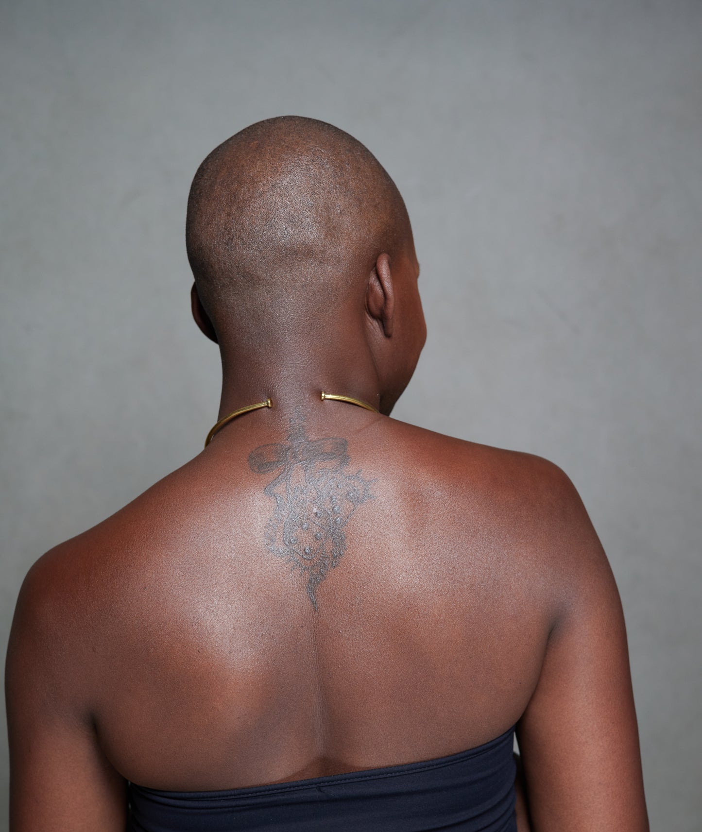 African Style Brass Necklace - Nairo Choker - ZigZag