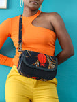 Jute bag - Black/Red motif