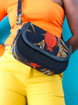 Jute bag - Black/Red motif