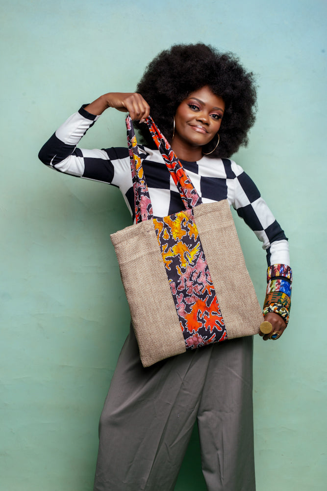 Reversible Jute tote bag