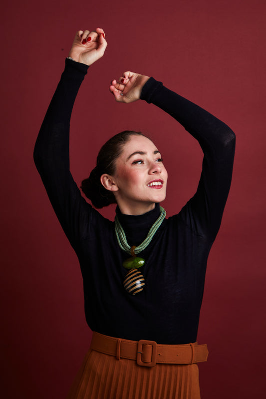 Makia Necklace - Green Boa