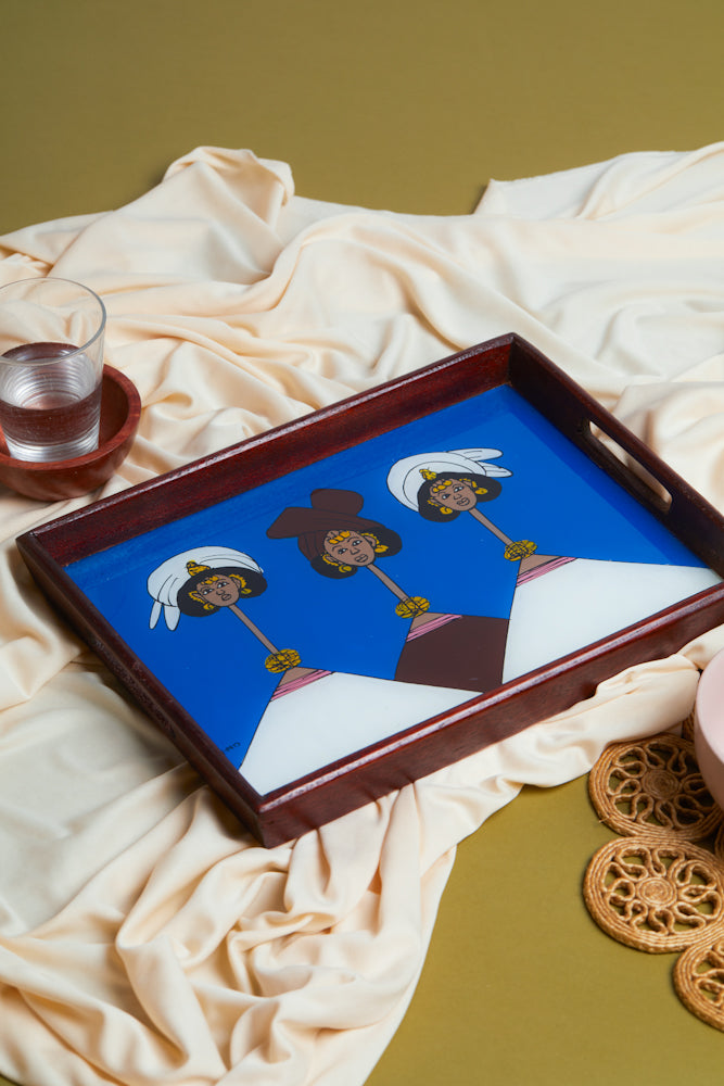 Dak Afro-chic tray - Cool Sisters