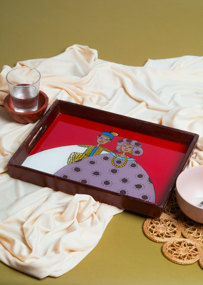 Dak Afro-chic tray- Grand couple