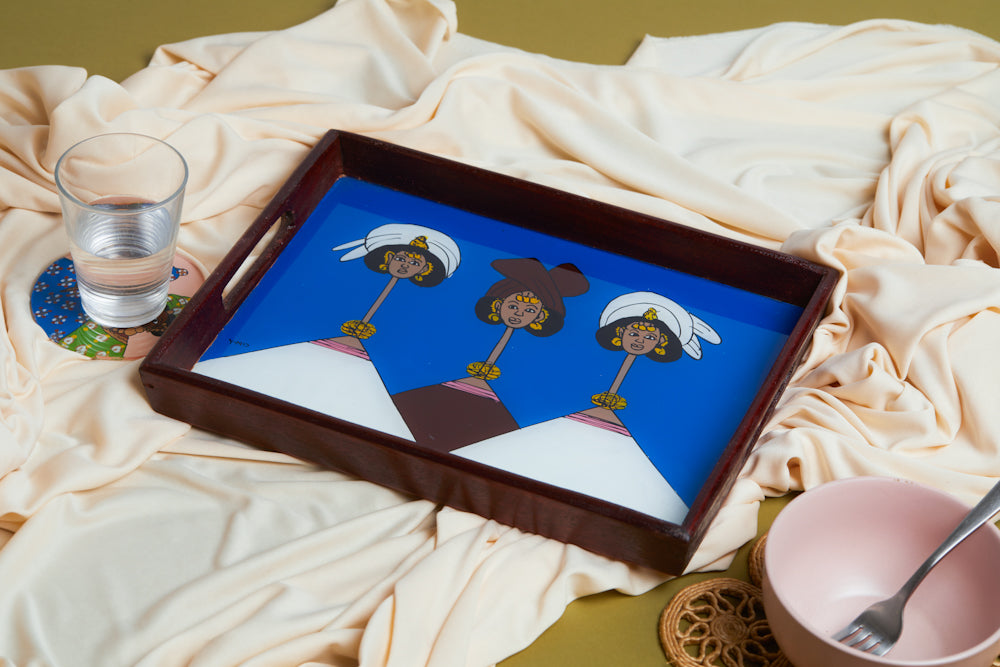 Dak Afro-chic tray - Cool Sisters