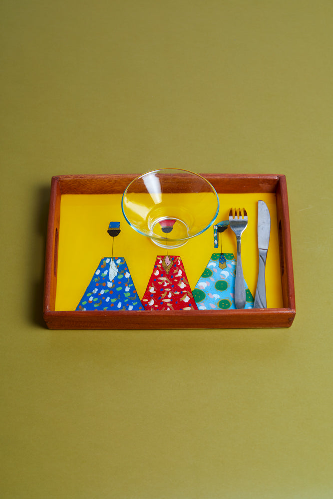 Dak Afro-chic tray- Three Queens