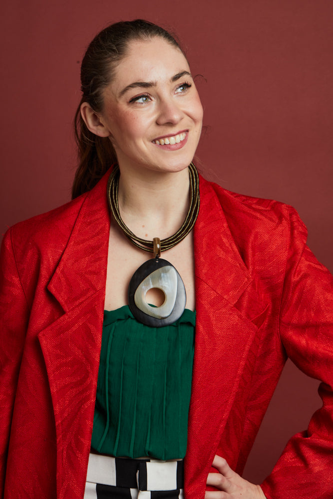 Makia Necklace- Forest Green