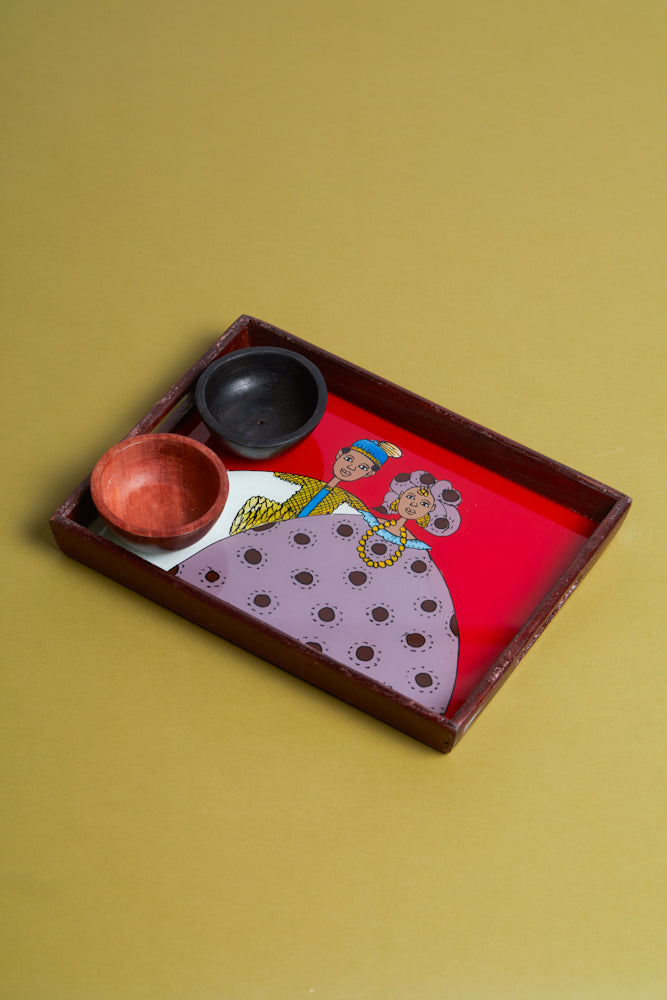 Dak Afro-chic tray- Grand couple