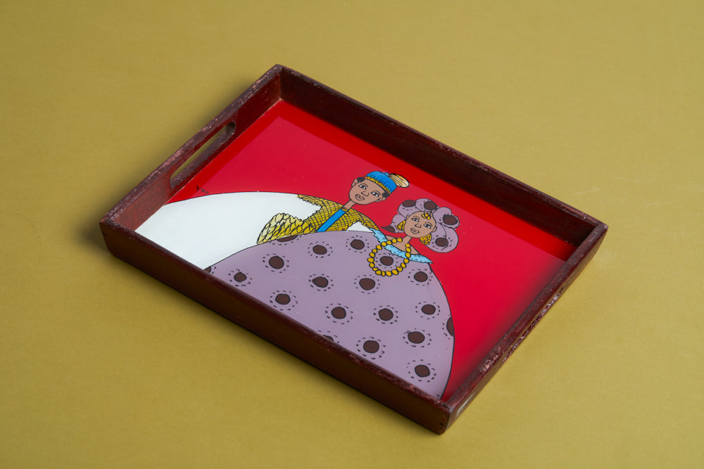 Dak Afro-chic tray- Grand couple