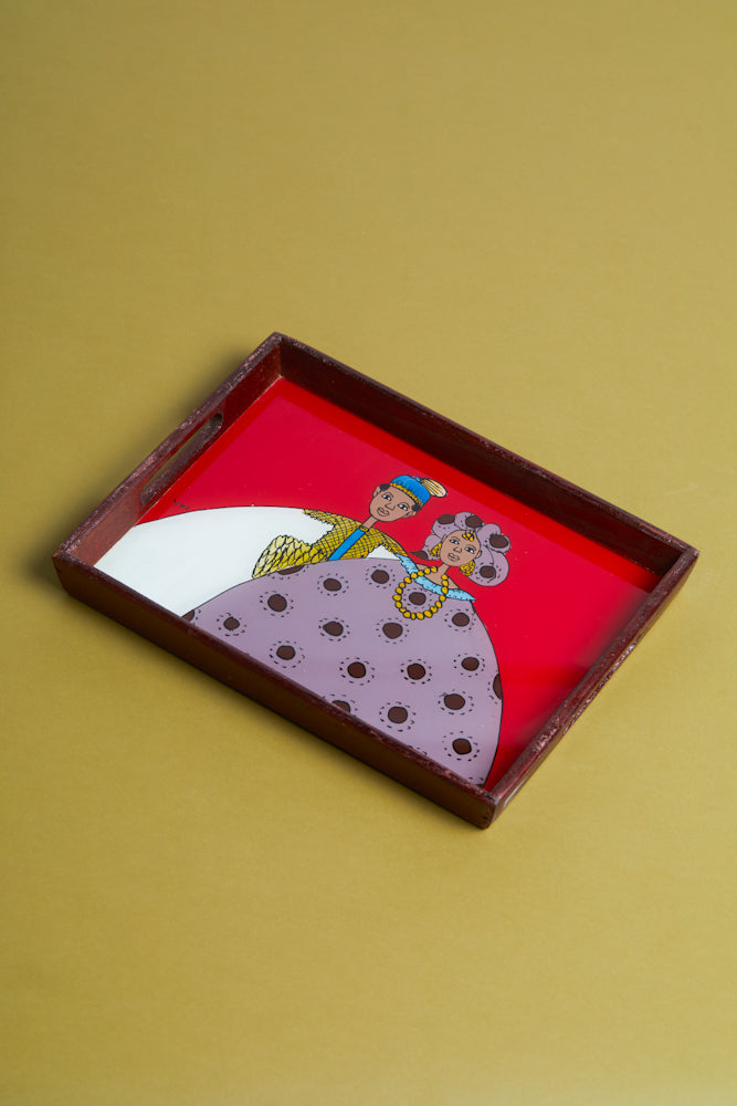 Dak Afro-chic tray- Grand couple