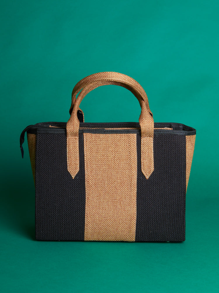 African Jute work bag - Black Ada