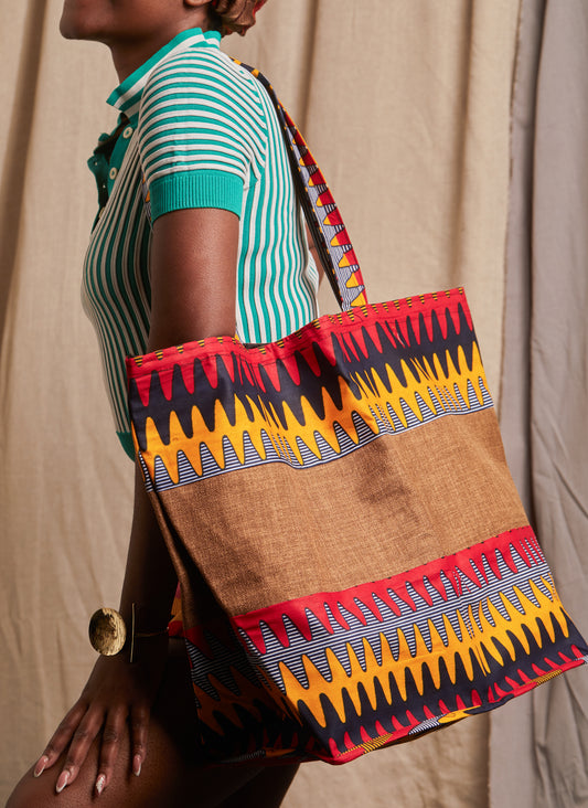 Maxi Dak tote bag - Brown - Cece Finery