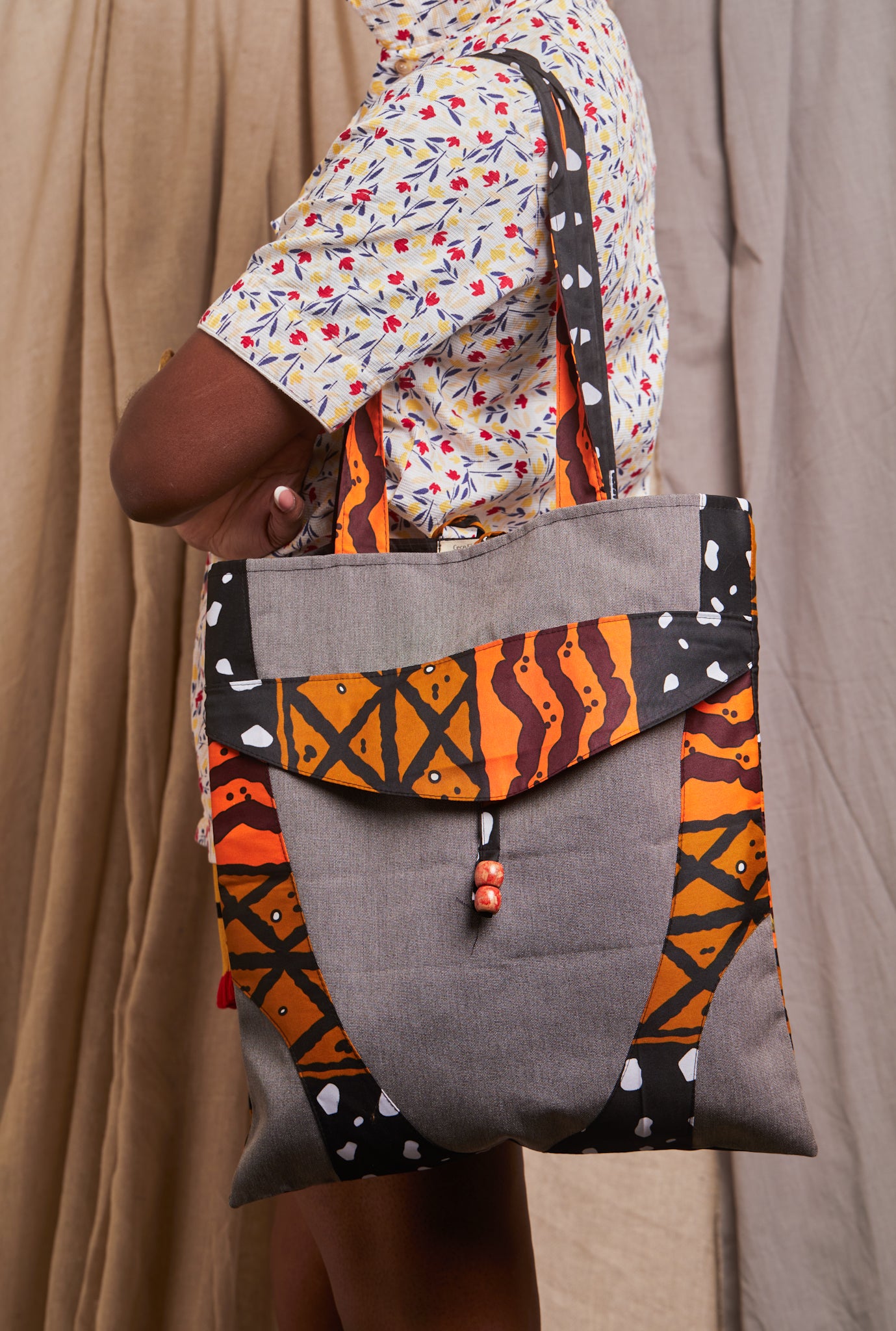 Midi Tote- Grey - Cece Finery