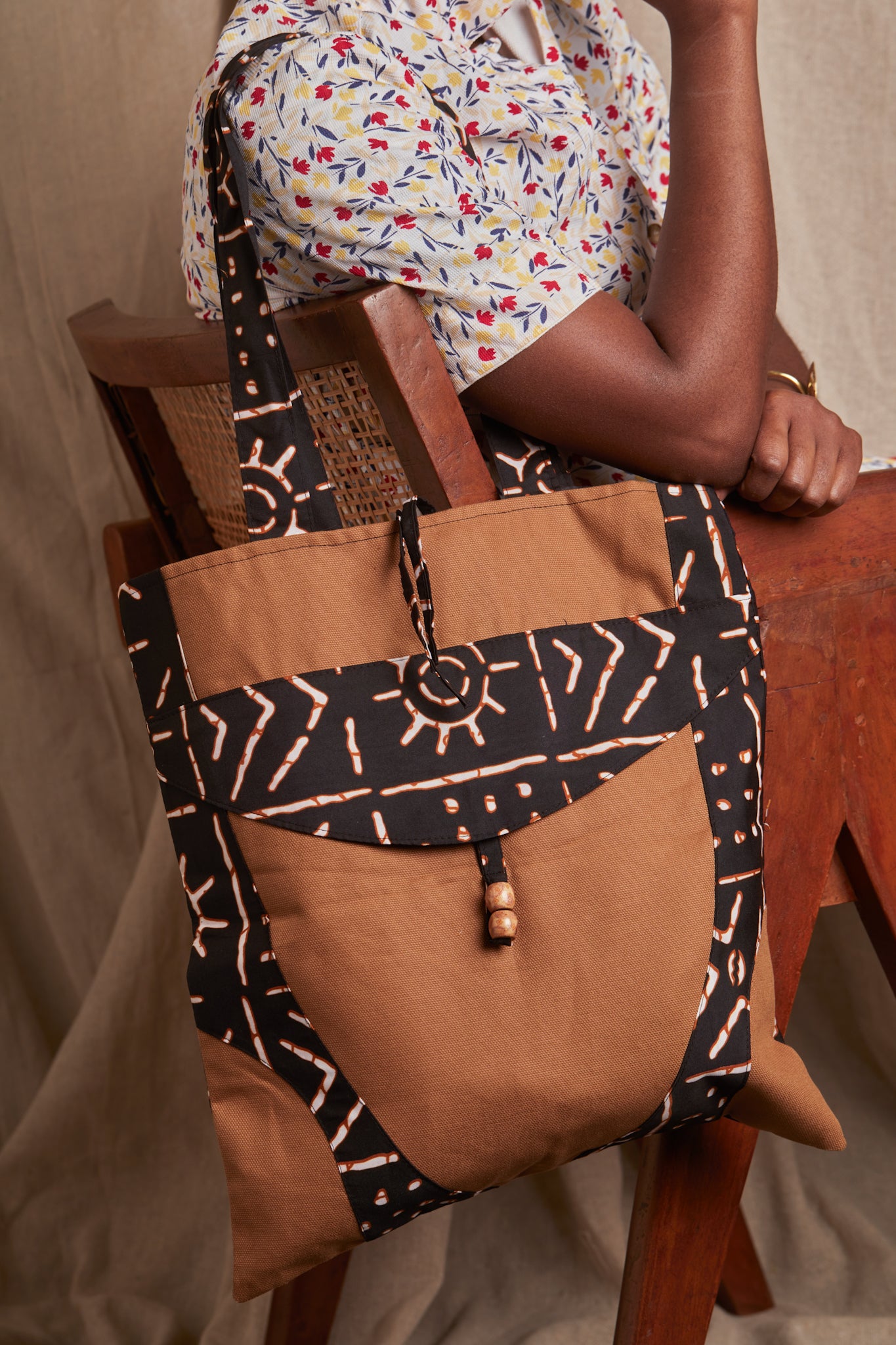 Midi Tote- Brown - Cece Finery