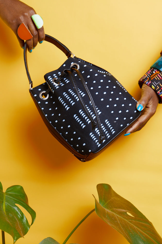 Longa Bag - Navy Dots