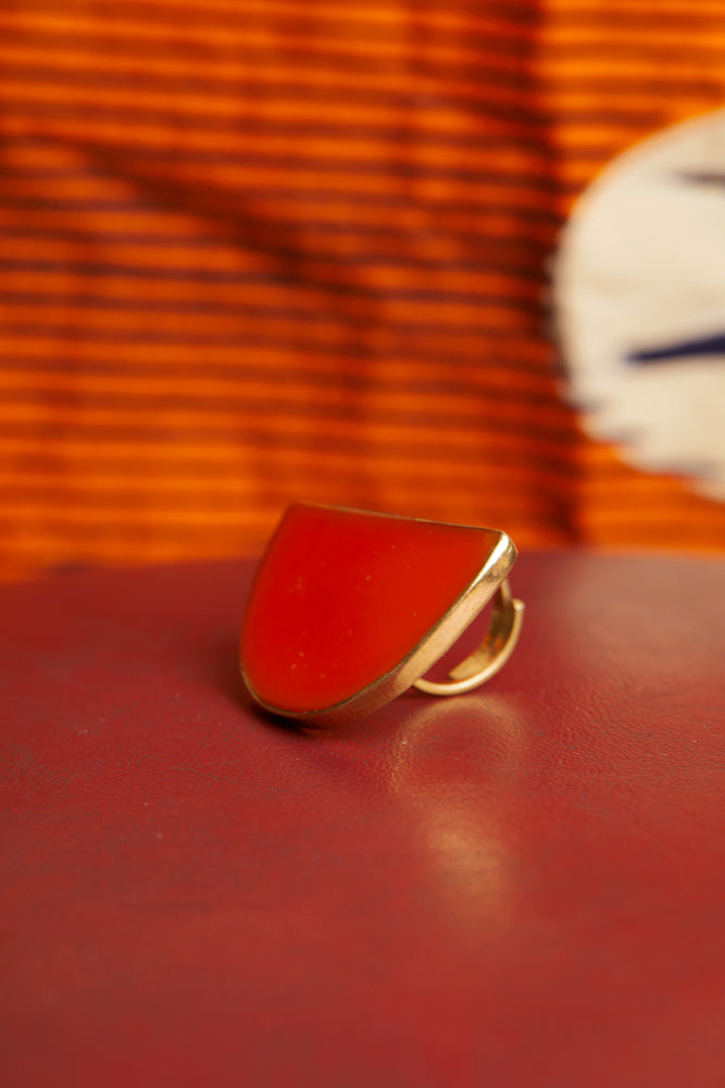 Umbo Afro-chic Ring - Orange