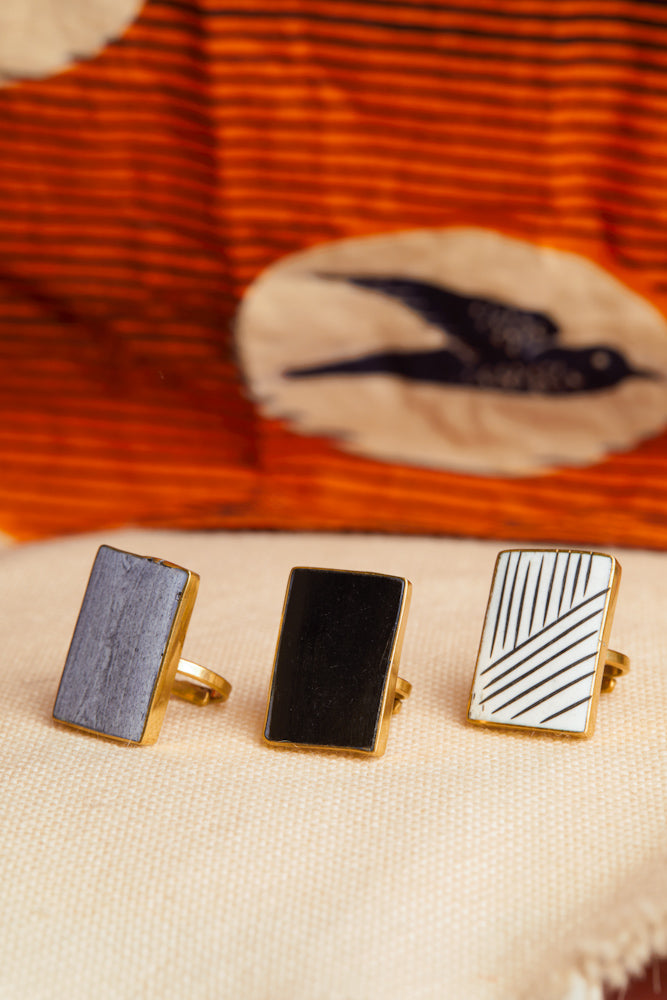 Umbo Afro-chic Ring - Stripes