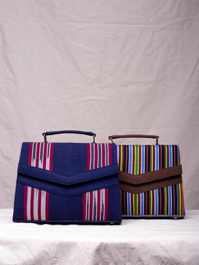 AFRICAN STYLE HANDBAG - WANI ASOOKE STRIPES