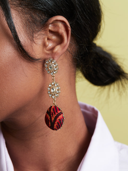 African Print Earrings - Didi Glam