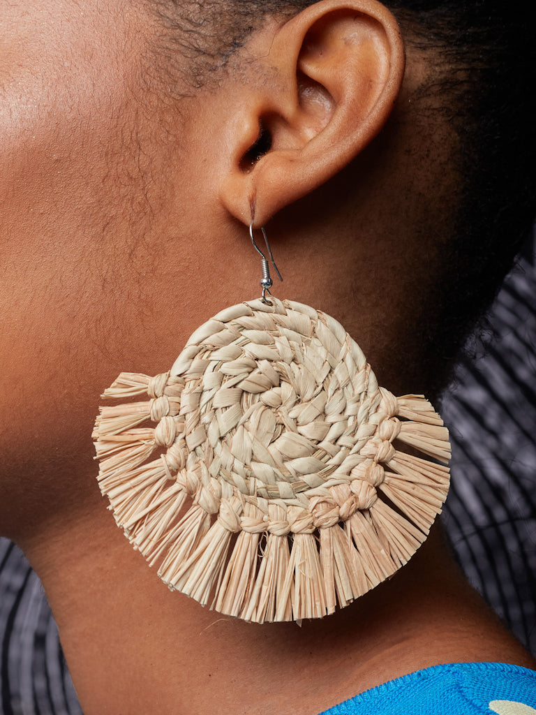 Akoa rattan earrings