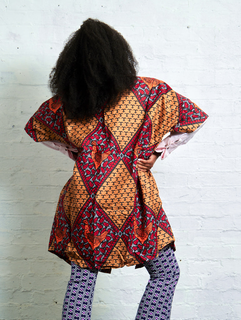 African Print Kimono - Mixed Print