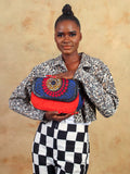 Red Jute- Circle motif top
