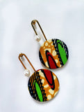 Geometric Didi earrings- Green - Cecefinery.com