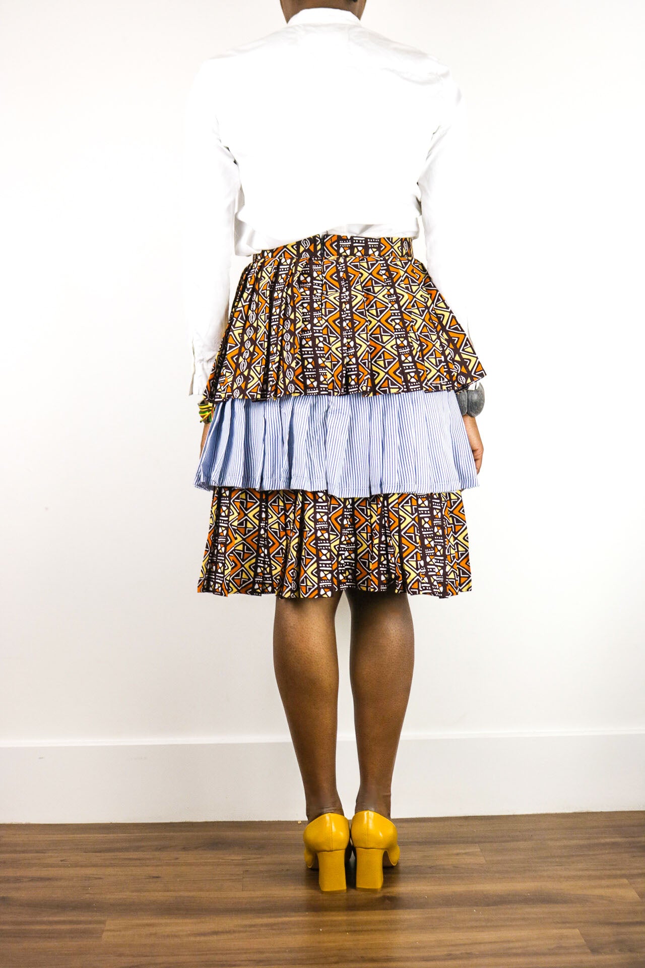 DRESSATON African Prints multi layered skirt - African Fashion -Cecefinery.com- Eco friendly Fashion- African Jewellery