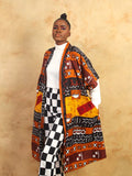 Brown Afrikana Kimono - Cecefinery.com