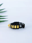 YELLOW UNISEX AFRICAN LEATHER COWRIE BRACELET - Cecefinery.com