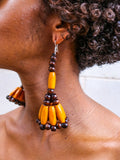 African Wooden beads earrings - Cecefinery.com