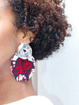 Wax prints earrings - Mix Print - Cecefinery.com