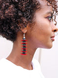 African Ludo-Inspired Earring - Black - Cecefinery.com