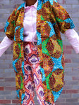 Didi Kimono- Blue pixel - Cecefinery.com
