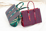 Aso-Oke Tote bag - Red - Cecefinery.com