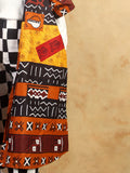 Brown Afrikana Kimono - Cecefinery.com