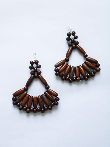 Bao Wooden Beaded earrings - Cecefinery.com