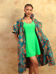 Brown Afrikana Kimono - Cecefinery.com