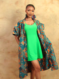 Brown Afrikana Kimono - Cecefinery.com