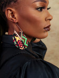 Didi chambray earrings - Cecefinery.com