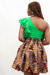 Orange Forest Skirt - Cecefinery.com